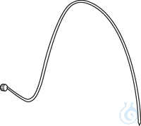 Discharge canula and knurlednut Discharge tube, with knurled nut
