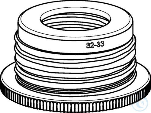 Thread adapter from GL45 to GL32, ETFE