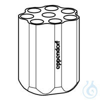 Adapter für 8x15ml konische Gefäße für Rotor S-4-72, VE=2   Ausschwingrotor...