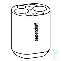 Adapter für 2x50ml konische Gefäße, skirted, für Rotor S-4-72, VE=2...