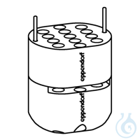 ADAP 26x1.5/2ML F/S-4-72 PK/2 (5804/10) Adapter, for 26 tubes 1.5/2.0 mL, for...