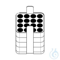 Adapter 16x15ml verpackt (2x) Adapter, for 16 round-bottom tubes 7 – 17 mL,...