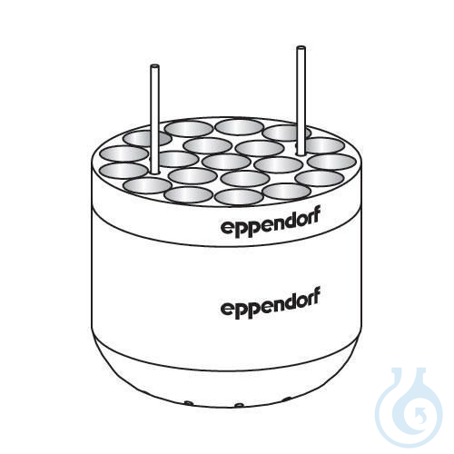 Adapter for 20 x round bottom tubes (2x)