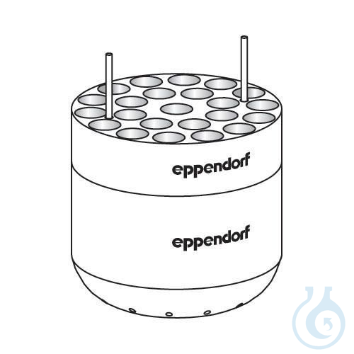 Adapter for 23 x round bottom tubes (2x)