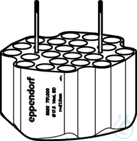 Adapter 14mL tube S-4xUniversal-L Adapters for Rotors, for 24 tubes 14 mL,...