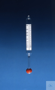 Hydrometer 0.700 - 2.000 zonder thermometer Hydrometer zonder therm., ca. 160mm lang g/ml, Tp.20°C