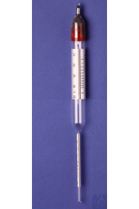 Hydrometer 1 - 0 + 1 with WG-therm.+10+50°C Hydrometer Dr.Ammer, with...