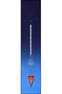 Aräometer ASTM 151H-62 0,995 - 1,038 ohne Thermometer ASTM Soil Hydrometer ohne Therm., ca. 280mm...