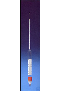 Hydrometer 0,600 - 0,650 with WG-thermometer 0+30C Hydrometer DIN 12791 serie...