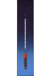 Aräometer 1,000 - 2,000 ohne Thermometer Aräometer ohne Therm., ca. 300mm lang in 0,01 g/ml, Tp.20°C