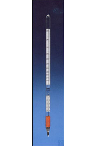 Hydrometer 1,000 - 2,000 with WG-thermometer 0+35C Hydrometer with...