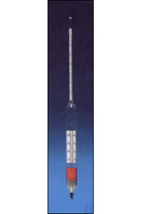 Hydrometer 0,600 - 0,650 with WG-thermometer 0+35C Hydrometer DIN 12791 serie...