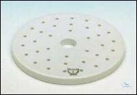 Desiccator plates 119 C, size 3, Ø 190 mm with centre hole, 20mm dia. and filter holes approx. 5mm