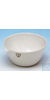 Evaporating basins 131, size 8, French shape, with spout and flat bottom, glazed insite and...