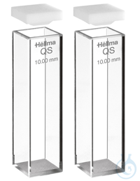 macro cell, 101 cuvette pair type 101-QS made of high performance quartz...
