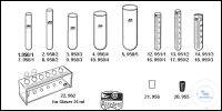 Zentrifugengläser, zylindrisch, runder Boden, Borosilikatglas 3.3 graduiert 25 ml ca. 100 x 24 mm...