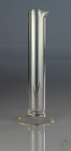 Glaszylinder mit Fuß und Ausguss ca. 175 x 28 mm Alte Artikelnummer: 241