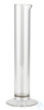 Glaszylinder mit Fuß und Ausguss ca. 175 x 28 mm