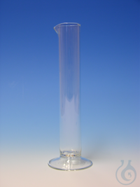 Glaszylinder mit Fuß und Ausguss ca. 110x20 mm Alte Artikelnummer: 247