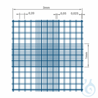 Zählkammern, nur für Export außerhalb der EU doppelt Bürker-Türk Nageotte: horizontales Teilnetz...