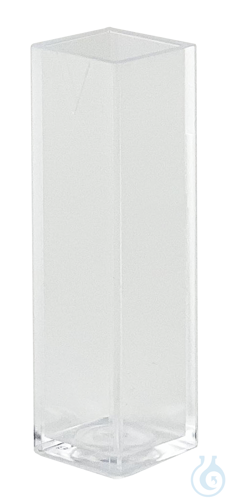 Disposable cuvettes of polystyrene, depth of la...