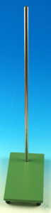 Burette stands of steel ca. 18 x 10 cm
 Stab 45 cm