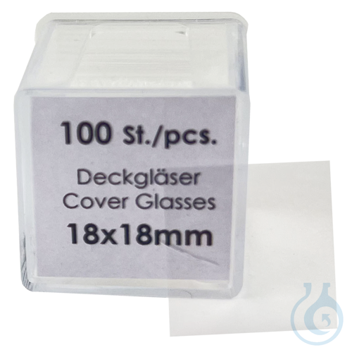 Deckglaeser in Plastik-Griffschachteln zu 100 S...