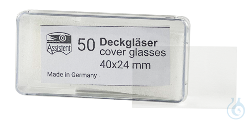 Deckglaeser, kontrollierte Dicke 0,17 &plusmn; ...