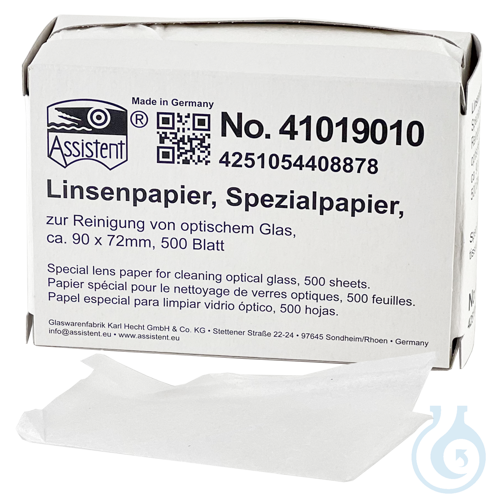 Linsenpapier, Spezialpapier zur Reinigung von o...