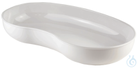 Kidney dishes of polypropylene, white ca. 26 cm