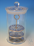 Glaszylinder mit Knopfdeckel und Färbeeinsatz aus Edelstahl für 14 Ojektträger Alte...