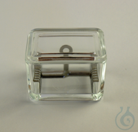 Glass trough with cover ca. 9 x 7 x 6,5cm old order number: 1205/1 Glass...
