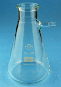 Filtering flasks of borosilicate glass 3.3 500 ml old order number: 1270/500