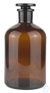 Enghalsflaschen mit Glasstopfen Braunglas 100 ml