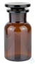 Weithalsflaschen mit Glasstopfen Braunglas 250 ml