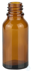 Flacons compte-gouttes, verre marron, filetage DIN 18, sans bouchon 30 ml unterschiedliche...