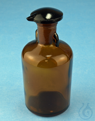 TK-Tropfflaschen, flacher Stopfen Braunglas 100 ml