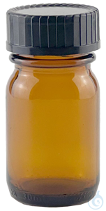 12Artículos como: Bottles, wide neck, with thread and screw cap amber glass GL 25 ml 28...