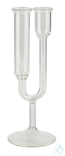 Tube for urinalysis, U-shape, clear glass, with...