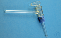 Burette stopcocks lateral, soda-lime glass, with interchangeable glass plug...
