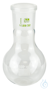Flat bottom flasks, borosilicate glass 3.3, with standard ground joint, without stopper ml NS 50...