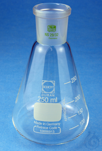 Erlenmeyer flasks, borosilicate glass 3.3, with...