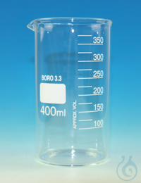Bechergläser, Borosilikatglas 3.3, mit Teilung, hohe Form 1000 ml Alte Artikelnummer: 11929/1000