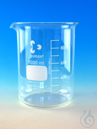Bechergläser Duran®, mit Teilung, niedrige Form 400 ml