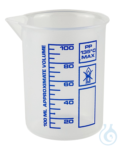 Griffinbecher aus Polypropylen, niedrige Form, ...