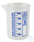Griffin beakers of polypropylene, low form, printed, blue scale 5000 ml