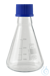 Erlenmeyer flasks, narrow neck, borosilicate glass 3.3, with thread and blue screw cap 100 ml
