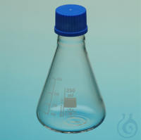 4samankaltaiset artikkelit Erlenmeyer flasks, narrow neck, borosilicate glass 3.3, with thread and blue...