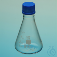 4Articoli simili a: Erlenmeyer flasks, narrow neck, borosilicate glass 3.3, with thread and blue...