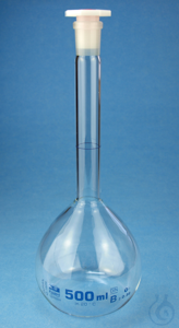 Volumetric flasks, borosilicate glass 3.3 standard type, with interchangeable...